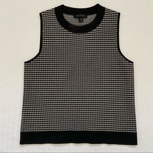ann taylor houndstooth sweater vest